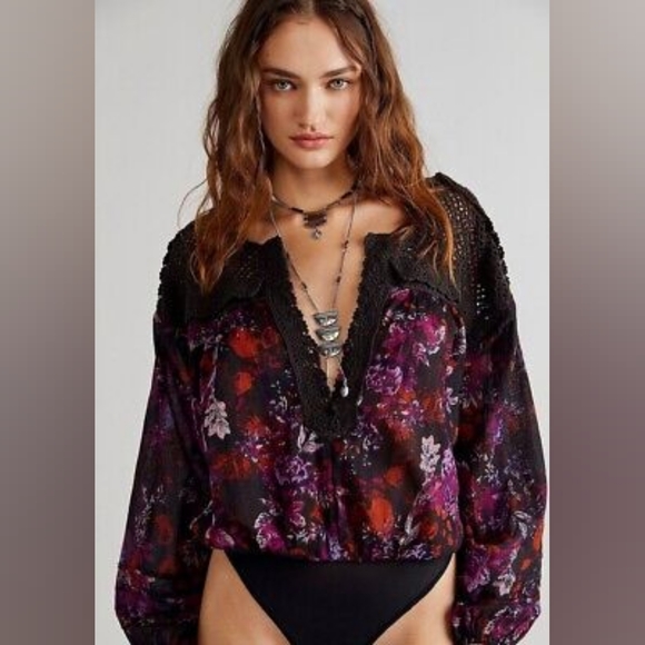 NWOT Free People Lulu May Bodysuit - Picture 2 of 9